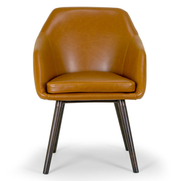 Foundstone™ Terri Arm Chair in Cappuccino Brown & Reviews Wayfair